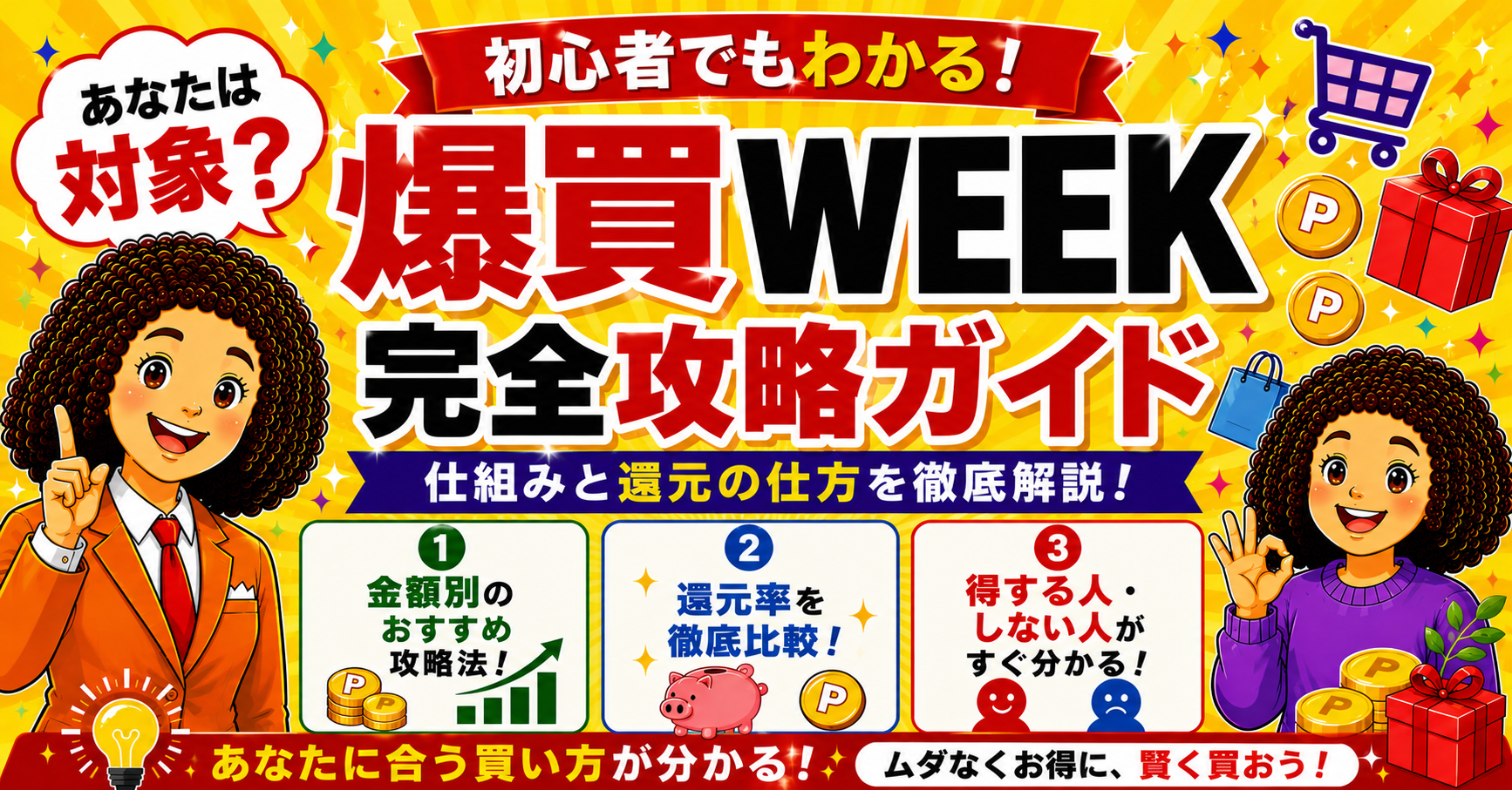 Yahoo!ショッピング【爆買WEEK】完全攻略｜還元条件・上限・失敗しない買い方